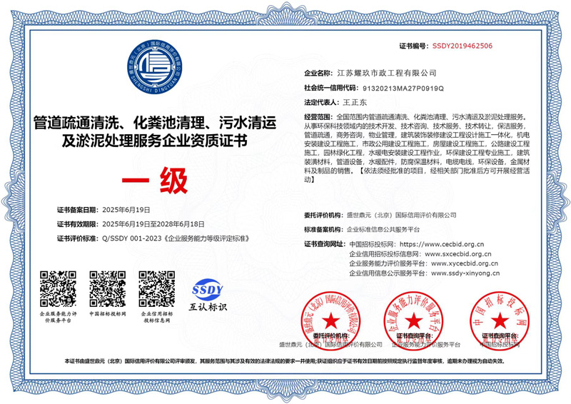 上海市企业资质证书